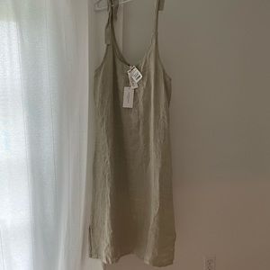 Linen midi dress